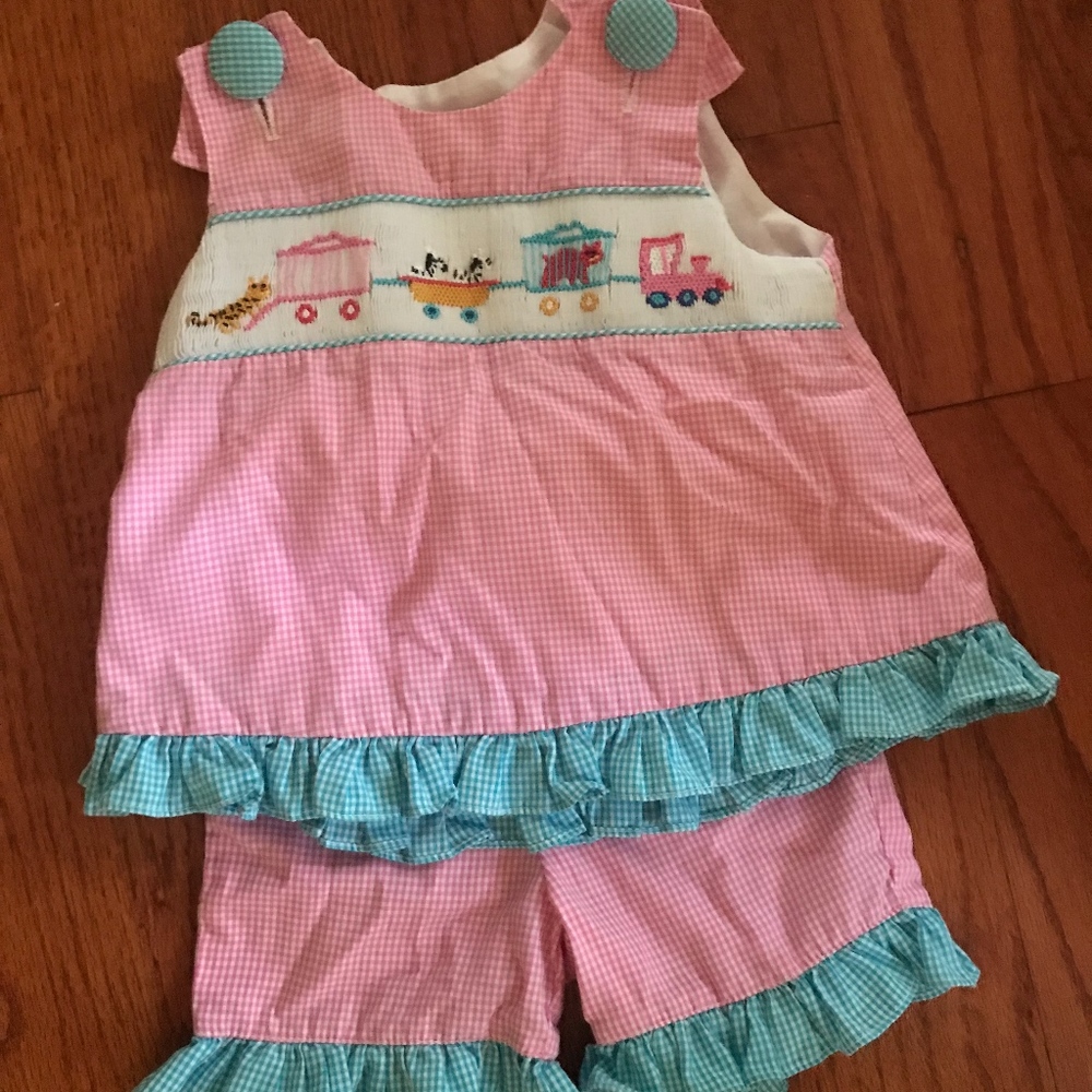 Precious Circus Smocked Set